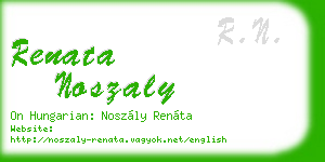 renata noszaly business card