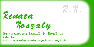 renata noszaly business card